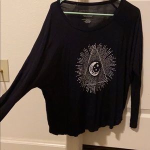 Moon, Stars, Triangle shirt